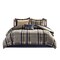 Gracie Mills Lirael 7-Piece Plaid Microfiber Comforter Set Navy Taupe Twin